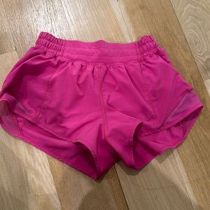 Sonic Pink Hotty Hot lululemon shorts size 4